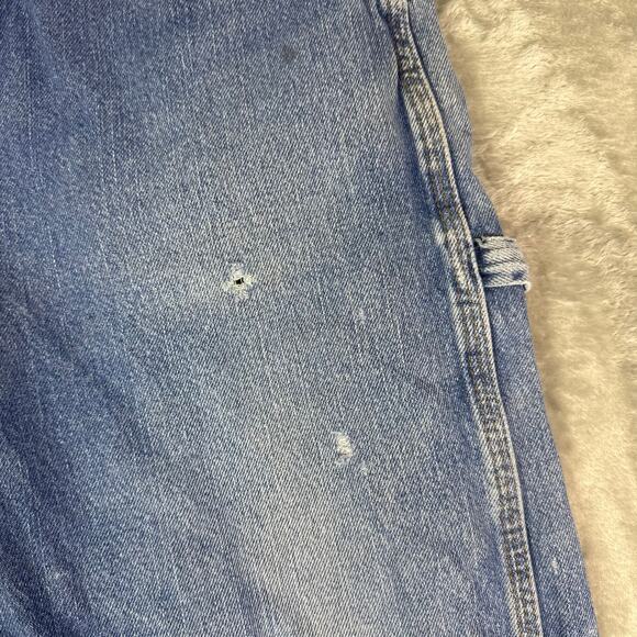 VTG Y2K Red Kap carpenter workwear streetwear blue jeans mens 34x30 - Picture 4 of 9